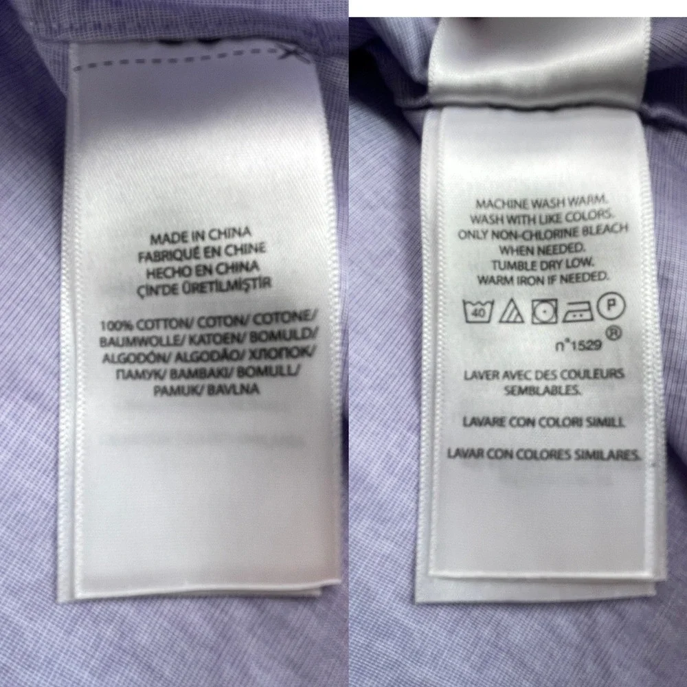 Polo Ralph‎ Lauren Mens XXL Slim Fit Cotton Stretch Button Down Shirt Purple